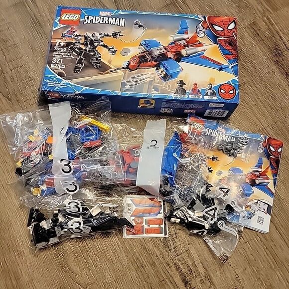 LEGO Marvel 76150 Spiderjet vs. Venom Mech Spider-Man New Open Box - Picture 6 of 6